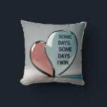 3D Heart & Tear Fusion: Emotional Metamorphosis Cushion<br><div class="desc">Witness the captivating transformation in this 3D design as abstract tear and heart shapes seamlessly fuse. Volumetric lighting highlights the fluidity of their merging,  creating a visually compelling piece.</div>