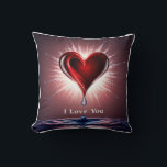 3D Hearts & Tears Unleashed: Exploding Emotion Cushion<br><div class="desc">A compelling 3D design showcasing abstract heart and tear shapes violently bursting outwards,  representing the unleashing of powerful emotions. Subtle shadows add depth to the explosive movement.</div>
