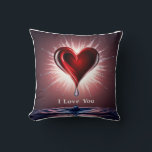 3D Hearts & Tears Unleashed: Exploding Emotion Cushion<br><div class="desc">A compelling 3D design showcasing abstract heart and tear shapes violently bursting outwards,  representing the unleashing of powerful emotions. Subtle shadows add depth to the explosive movement.</div>