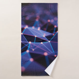 3D illustration. Abstract background, connection a Bath Towel