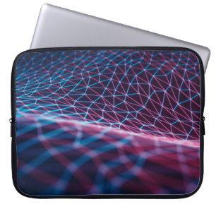 3D illustration, embossed mesh representing intern Laptop Sleeve