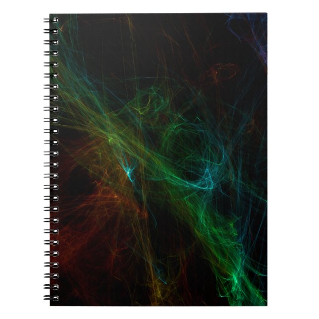 3d illustration of energy and emotion of colour. M Notebook (Front)