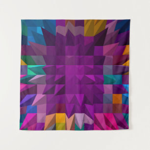3D illustration or 3D rendering Mosaic colour patt Tapestry