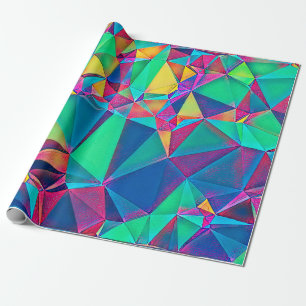 3D illustration. Trendy abstract background. Color Wrapping Paper