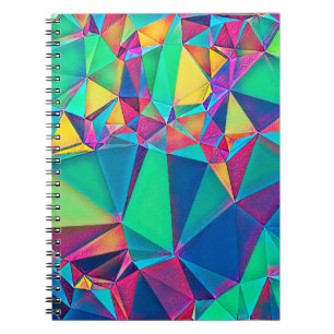 3D illustration. Trendy abstract background. Colou Notebook