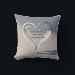3D Intertwined Hearts & Tears: Emotional Connectio Cushion<br><div class="desc">A thought-provoking 3D design showcasing abstract heart and tear shapes elegantly intertwining and merging,  representing the deep connection between joy and sorrow in the human experience. Subtle shadows add depth to their interaction.</div>