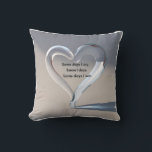 3D Intertwined Hearts & Tears: Emotional Connectio Cushion<br><div class="desc">A thought-provoking 3D design showcasing abstract heart and tear shapes elegantly intertwining and merging,  representing the deep connection between joy and sorrow in the human experience. Subtle shadows add depth to their interaction.</div>