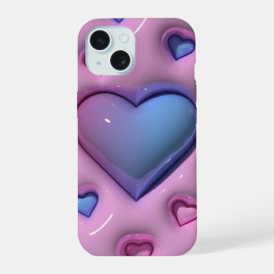 3D Jelly Large Love Heart Phone Case