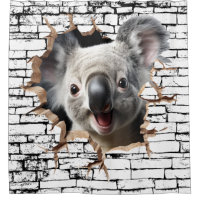 3D Koala Wall Break Art – Realistic Safari