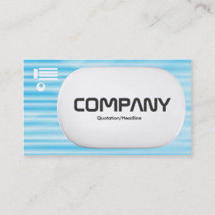 3d Lozenge - Corrugated Blue Business Card