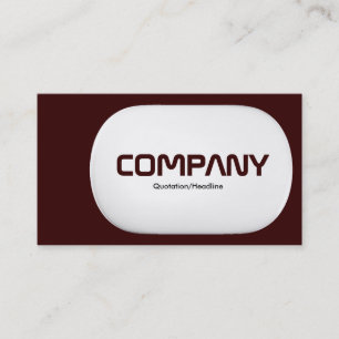 3d Lozenge - Dark Brown Business Card