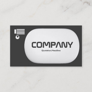 3d Lozenge - Dark Grey (333333) Business Card