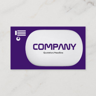 3d Lozenge - Dark Violet (330066) Business Card