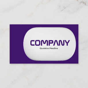 3d Lozenge - Dark Violet Business Card