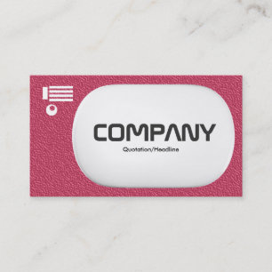 3d Lozenge - Red Embossed Texture Business Card