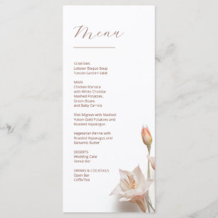 3D Magnolia Flowers Menu