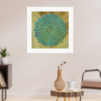 3D Mandala Meditation Yoga colourful background