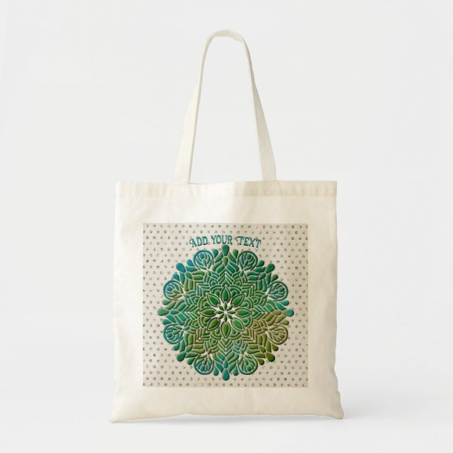3D Mandala Meditation Yoga colourful background Tote Bag (Front)