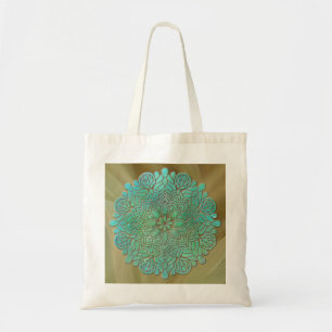 3D Mandala Meditation Yoga colourful background Tote Bag