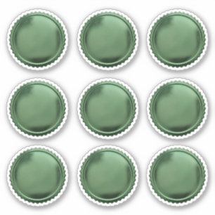 3D Metal Green Seal Foil Starburst Award Medal x9