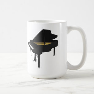 3D Model: Black Grand Piano: Coffee Mug