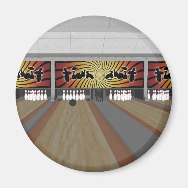 3D Model: Bowling Alley: Magnet (Front)