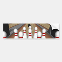 3D Model: Bowling Pins on Lane: