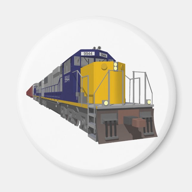 3D Model: Freight Train: Railroad: Magnet (Front)