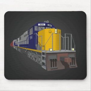 3D Model: Freight Train: Railroad: Mousepad