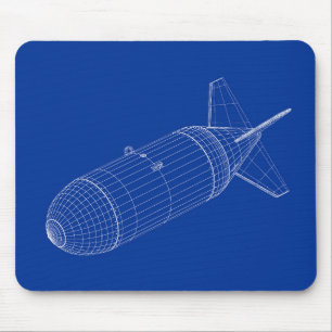 3D model of nuclear gravity bomb Mouse Pad