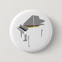 3D Model: White Grand Piano: