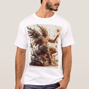 3D Modelled T-Shirt: Futuristic Geometric Design T-Shirt