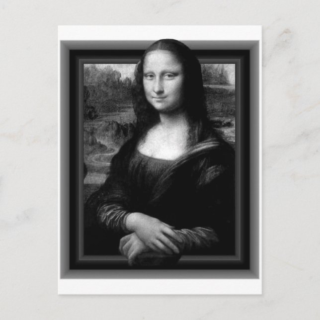 3D MONA LISA POSTCARD (Front)