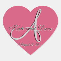 3d Monogram Wedding Favour V