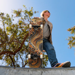 3D Mosaic Skateboard - Luxury Vortex Art Deck