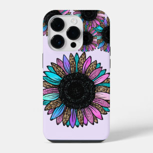 3D Multi Coloured Sunflower iPhone 14 Pro Case