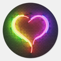 3D Neon Heart