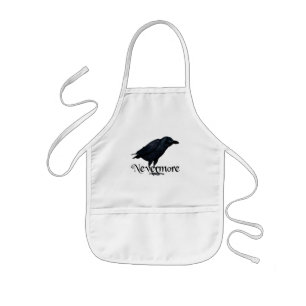3D Nevermore Raven Kids Apron