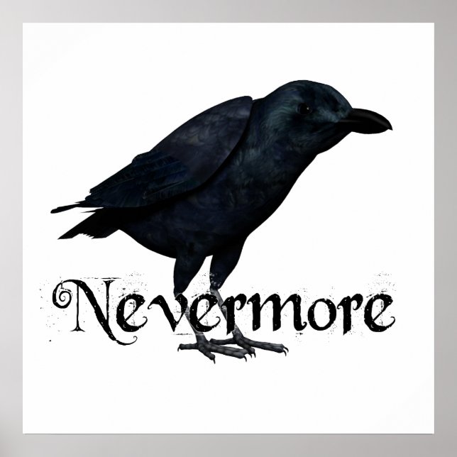 3D Nevermore Raven Poster (Front)