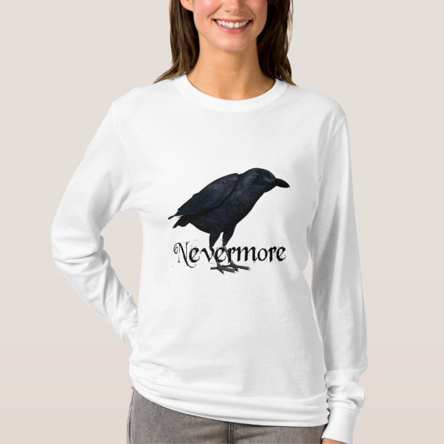 3D Nevermore Raven T-Shirt (Front)