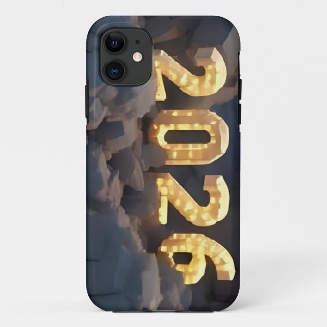 3D Number Design for New Year 2026 Case-Mate iPhone Case (Back)