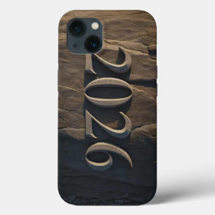 3D Number Design for New Year 2026 iPhone 13 Case