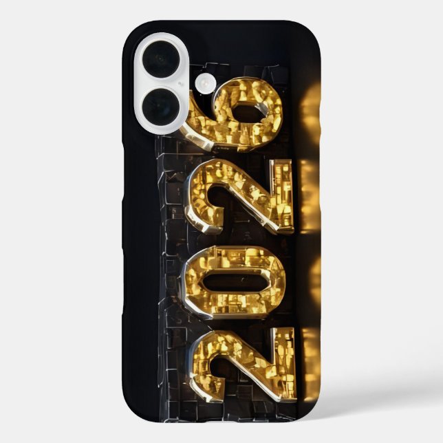 3D Number Design for New Year 2026 Case-Mate iPhone Case (Back)