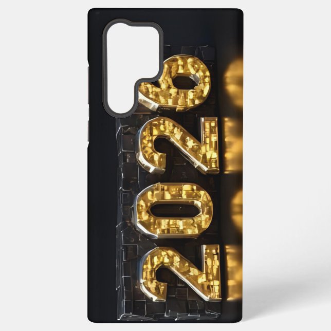 3D Number Design for New Year 2026 Samsung Galaxy S22 Ultra Case (Back)