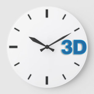 3D O'Clock 2-B1. Large Clock