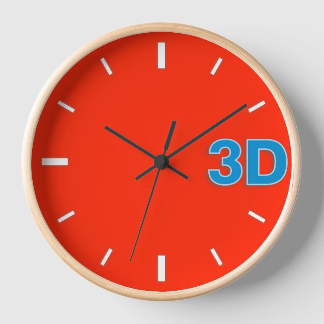 3D O'Clock 2. Clock (Front)