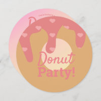 3D Ombre Pink Heart  Doughnut Sprinkle Mix Round