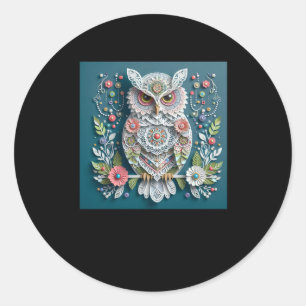 3d Owl #10 Sticker 
