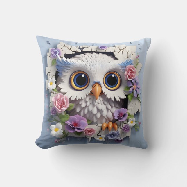 3D owl pillow (Front)