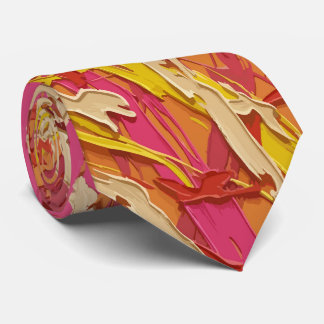 3D Paint Brush Orange Tie